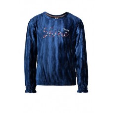 B.Nosy Girls sweater with embroidery  Lake Blue Y109-5301